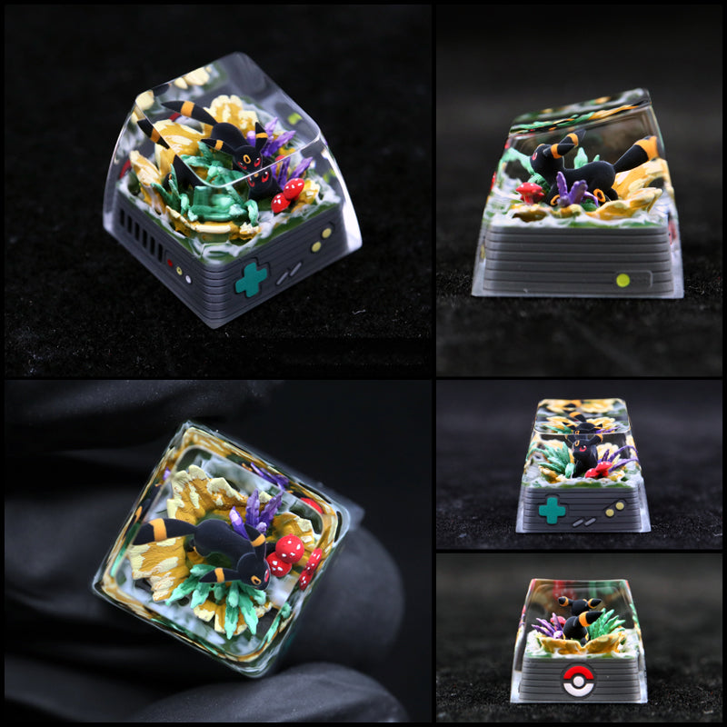 Pet Pok é mon Collection, Crystal Drops of Glue Material Artisankeycaps, Anime, Game, Culture, Creativity, Peripheral Decoration, Personalized Keycaps