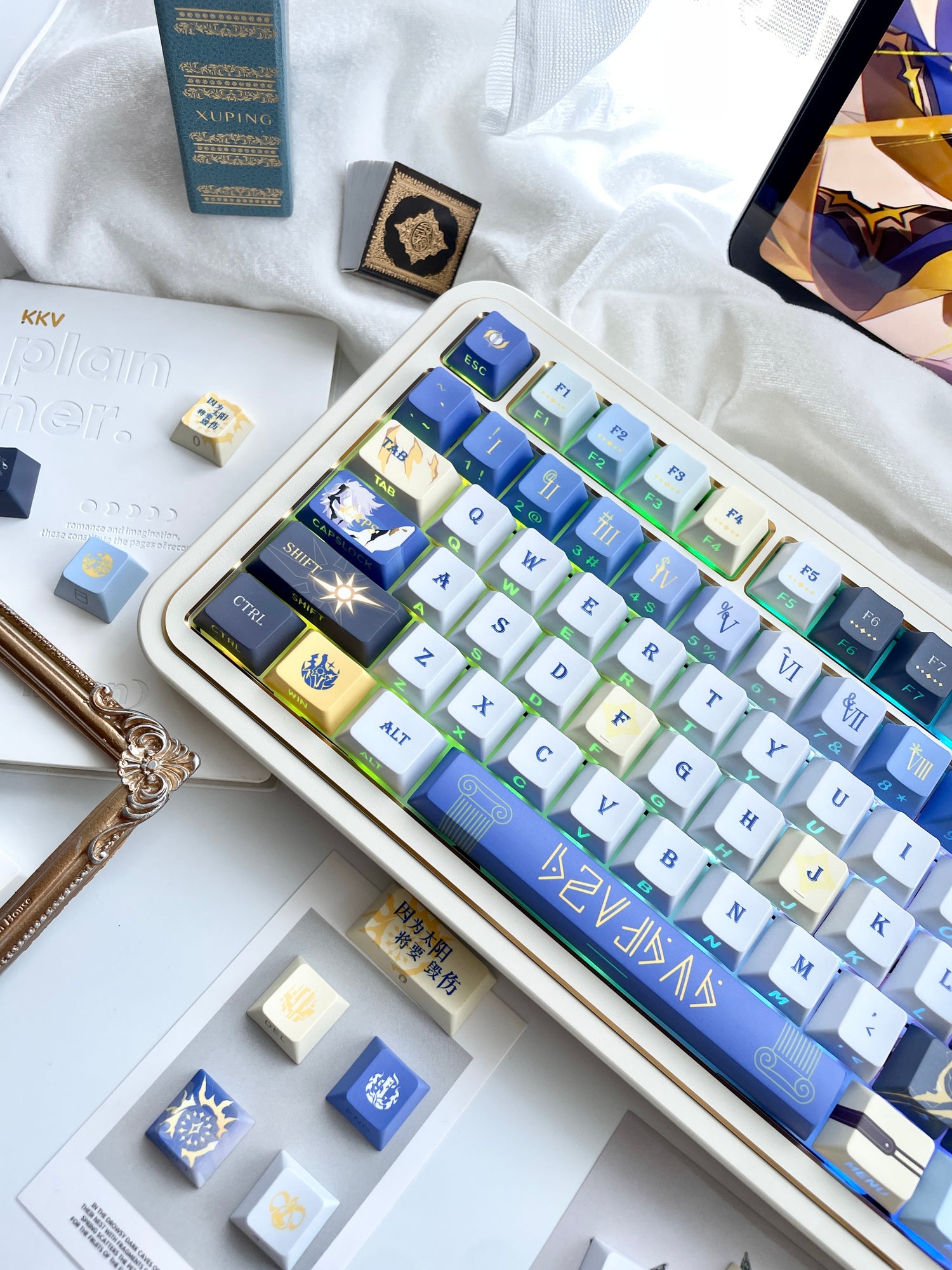 Honkai Star Rail, Khaslana themed keycap PBT factory five sided heat sublimation customized keyboard game anime personalized keycap set