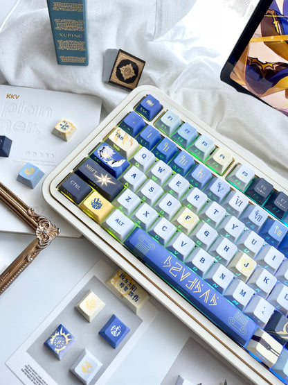 Honkai Star Rail, Khaslana themed keycap PBT factory five sided heat sublimation customized keyboard game anime personalized keycap set