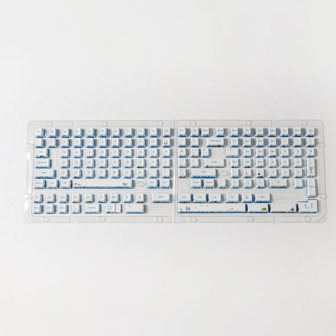 Deep Sea Party Theme Mechanical Keyboard Keycaps Complete Set PBT Thermal Sublimation Customized Original Factory Height Set Keycaps