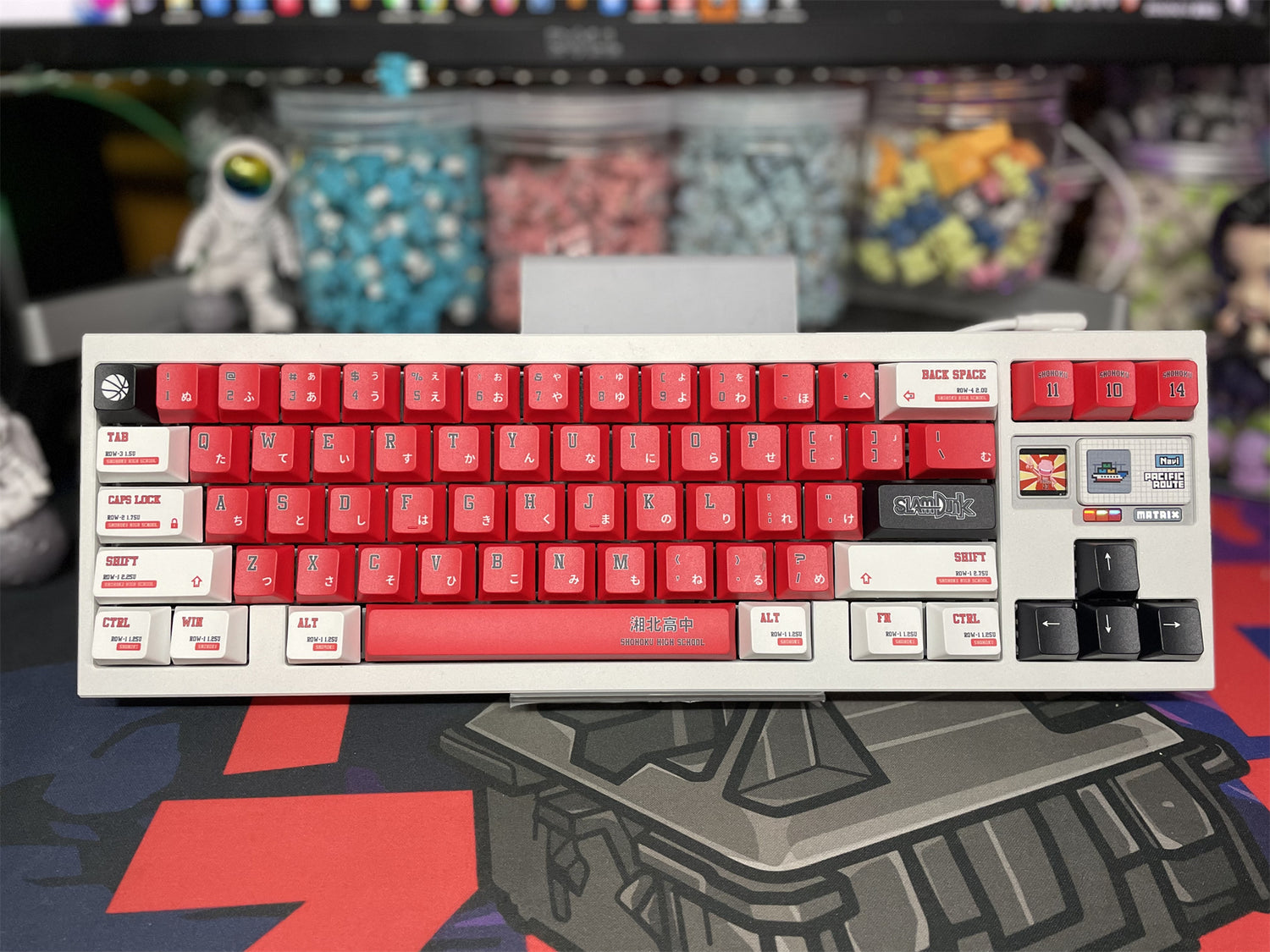 SLAM DUNK Theme, PBT Material Five sided Heat Sublimation, Anime Game Series Personalized Set Decorative Keycaps