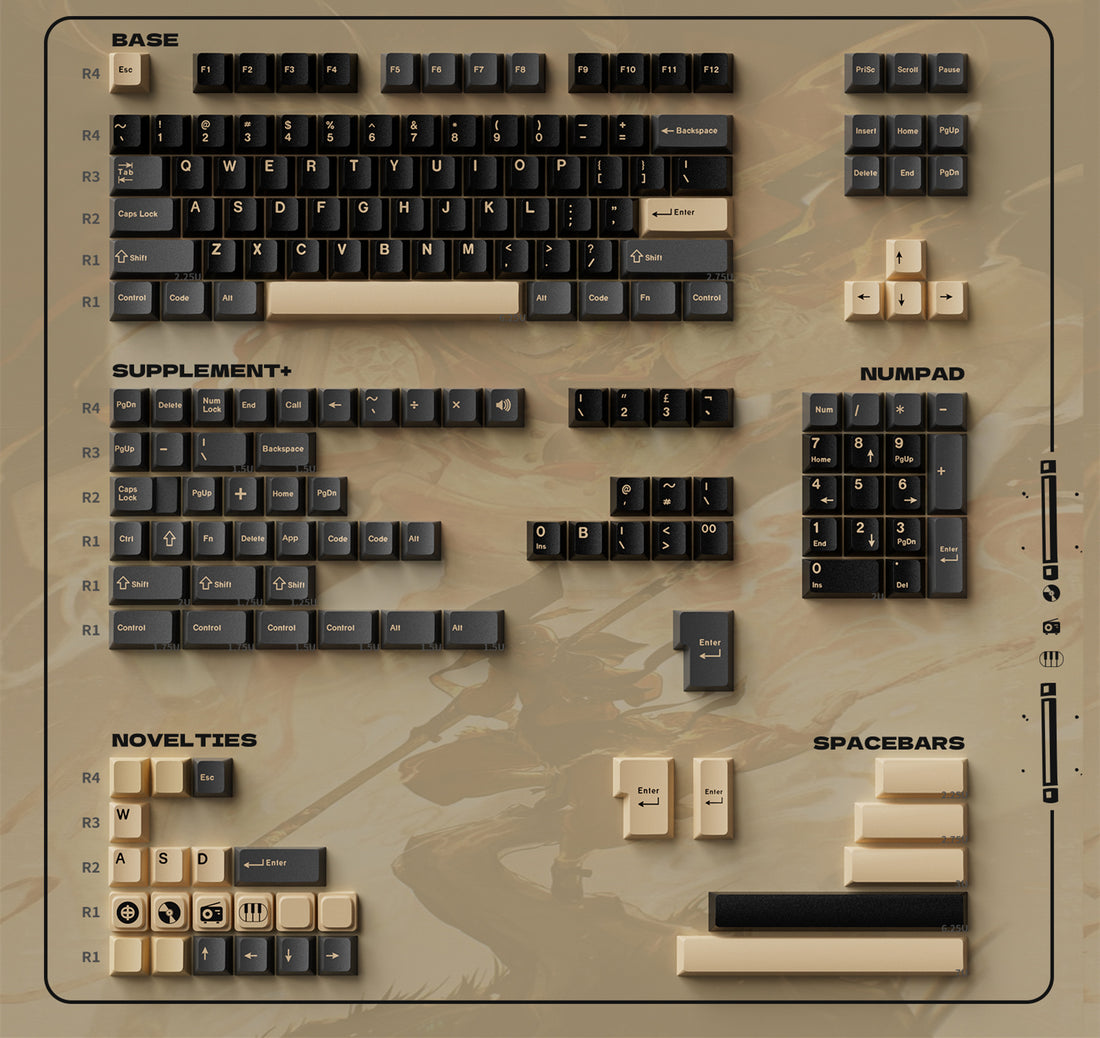 Original Design "Ape" Theme Mechanical Keyboard Keycap Complete Set PBT Thermal Sublimation Original Factory Highly Personalized Keycap Set