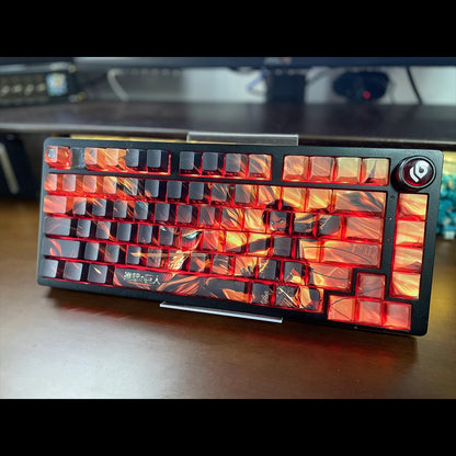 Attack on Titan theme, PBT material five sided sublimation, anime game series personalized set decorative keycaps