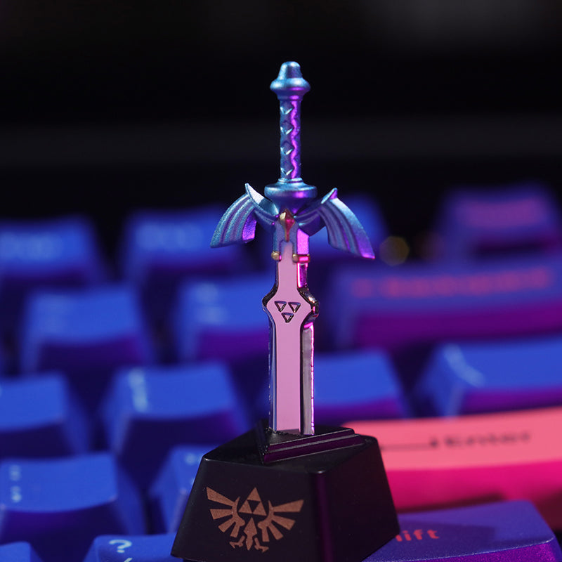 Zelda Kingdom Tears Surrounding Link Master Sword Mechanical Keyboard Zinc Aluminum Metal Personalized Keycaps