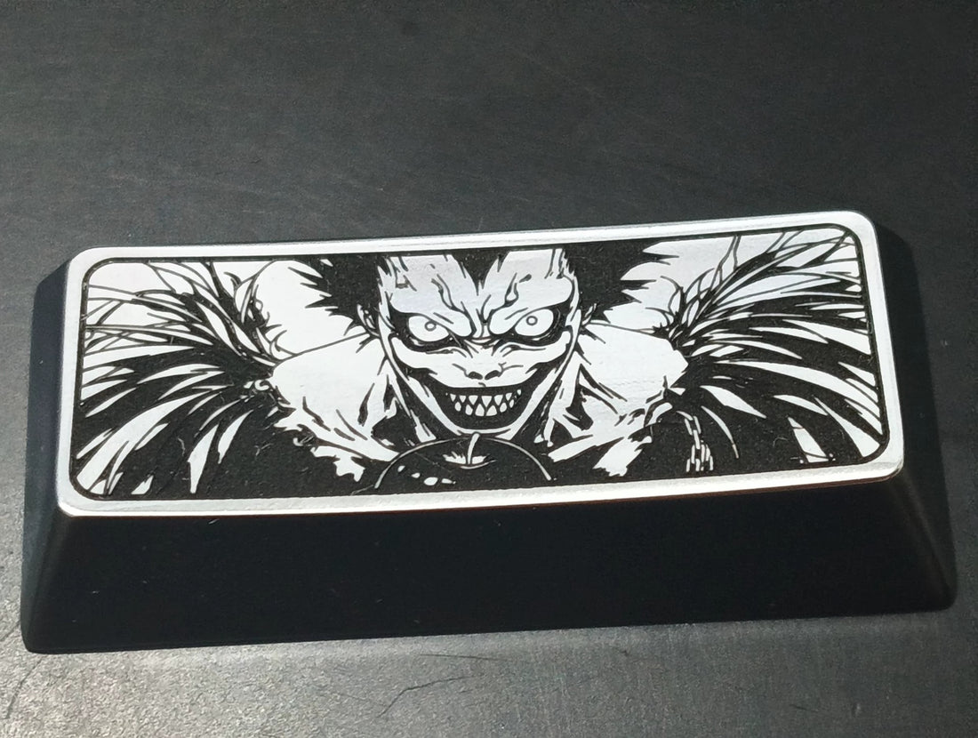 Death Note, Ryuk, 2.25U zinc alloy (customizable titanium alloy) personalized keycaps, decorative keycaps for anime, gaming, and cultural merchandise