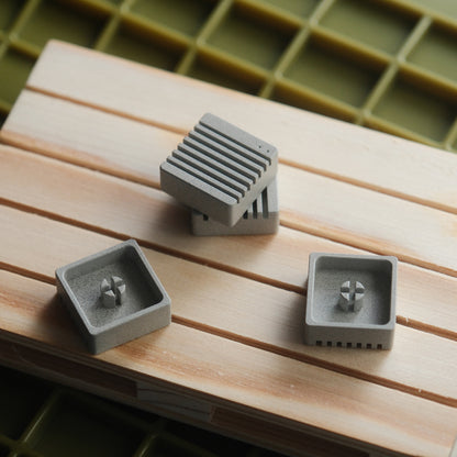 Grille directional key metal set personalized keycap retro simple CNC aluminum alloy keycap mechanical keyboard