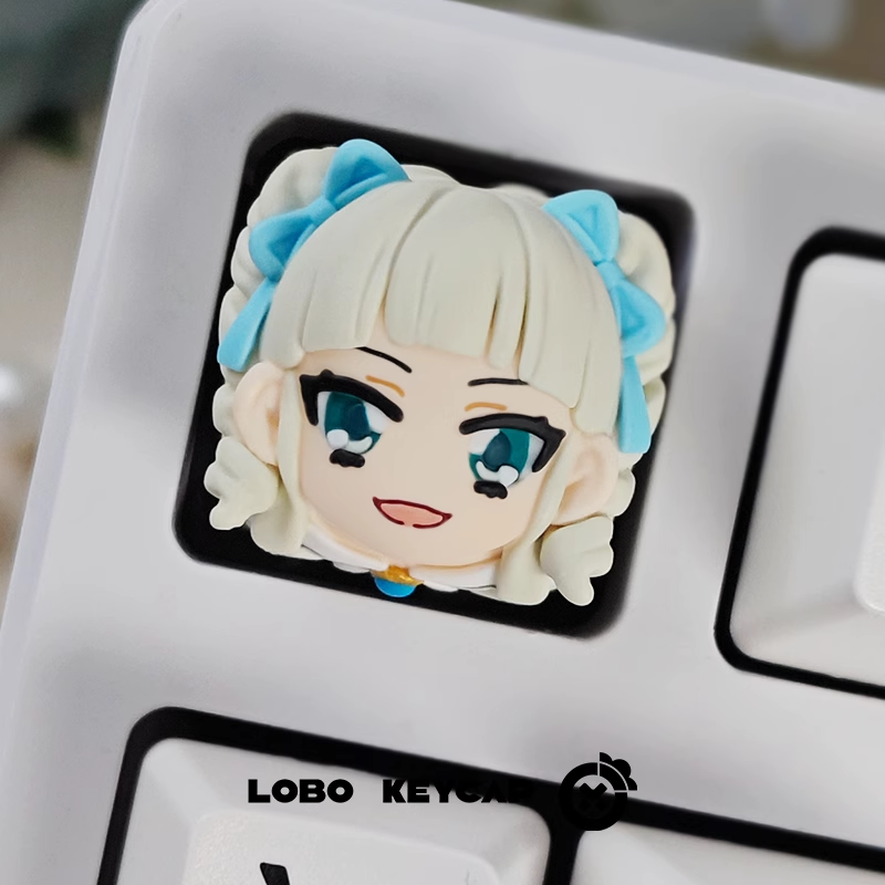 Aikatsu STARS! Multi colored resin molded artisankeycaps, decorative keycaps for anime, gaming, manga characters