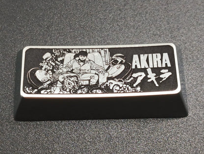 Akira， Cyberpunk 2.25U metal personalized keycap, available in zinc, aluminum, titanium, optional. Anime game culture creative decoration keycaps