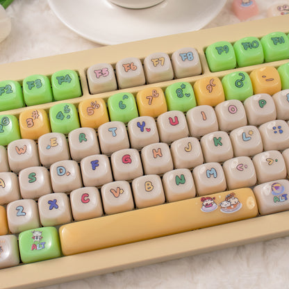 Crayon Shin chan theme, PBT material MOA height Sublimation creative personalized keycap set