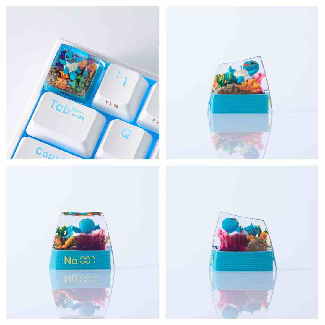 Pet Pok é mon Collection, Crystal Drops of Glue Material Artisankeycaps, Anime, Game, Culture, Creativity, Peripheral Decoration, Personalized Keycaps