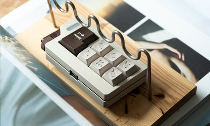 ROTOR mirror inspired aluminum alloy letter keycap set with 27 CNC machined anodized customized personalized keycap letter sets