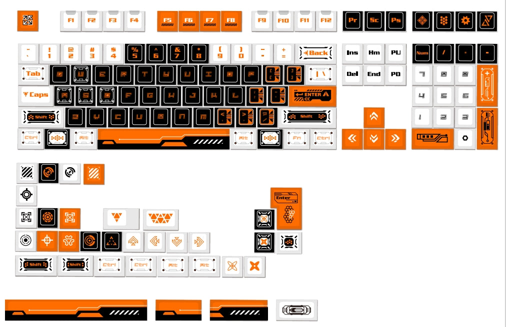 Wandering Plan keycaps PBT material factory high heat sublimation customized keyboard keycaps technology sense keycaps personalized set