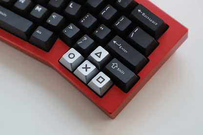 Metal minimalist pattern directional key set, zinc alloy personalized keycaps, mechanical keyboard decorative keycaps, artistic minimalist style keycaps