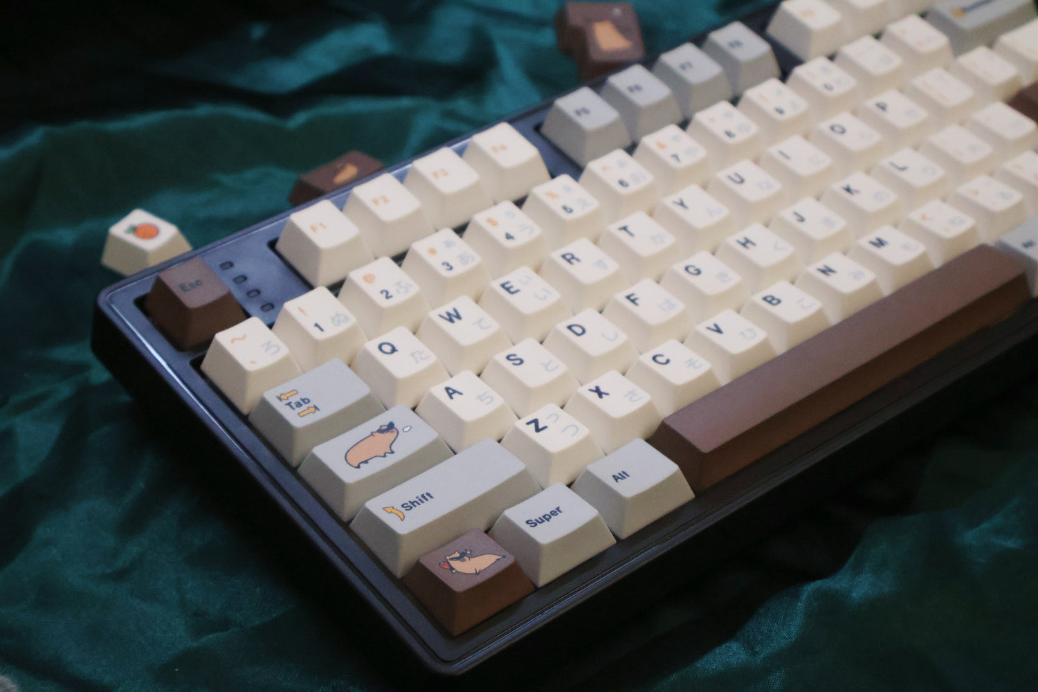 Capybara keycap 140+key complete set PBT original factory five sided heat sublimation customized keyboard personalized keycap set