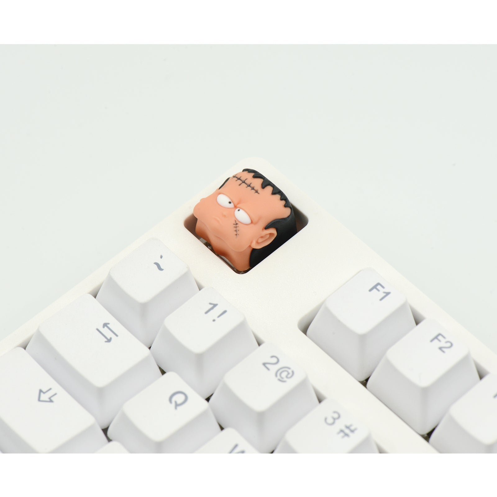 Dragon Ball， Artificial human No. 8, resin molded personalized keycaps, mechanical keyboard decorative keycaps, cartoon character keycaps.