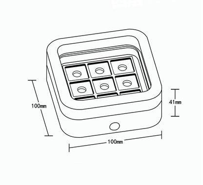 9-key keycap storage box wireless, can emit light, display mechanical keyboard with lights, personalized keycap dustproof display box