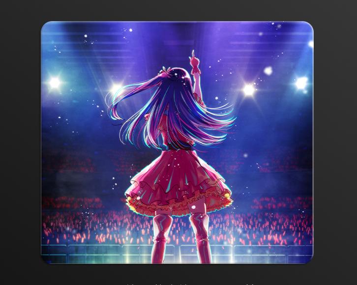 Tempered glass micro etching process mouse pad, high-definition pattern customized professional mouse pad（+6）