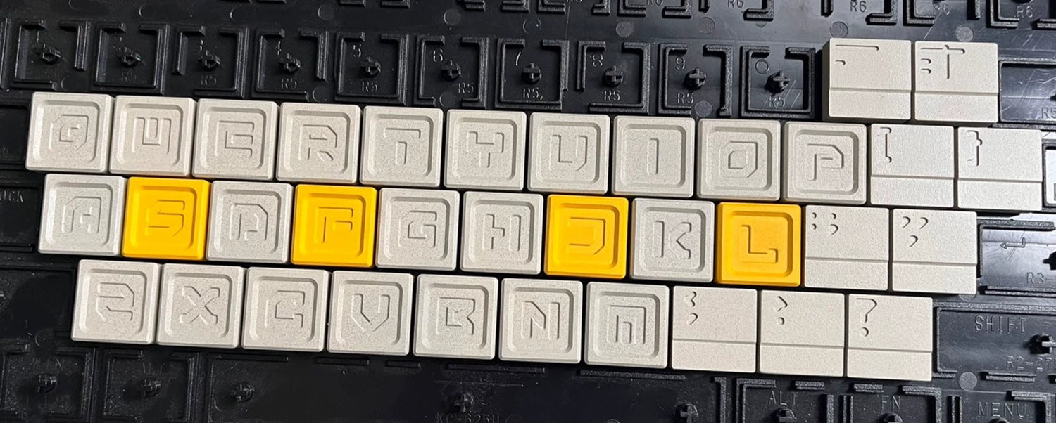 27 double B-key letter+number+symbol aluminum alloy personalized metal keycap