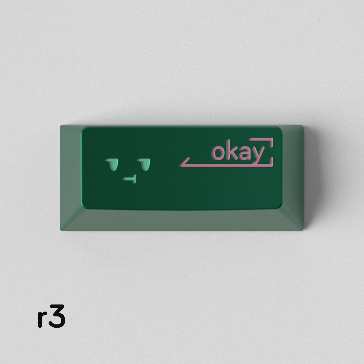 Simple smiley face expression personalized PC metal keycap smiley face customization mechanical keyboard customization keycap