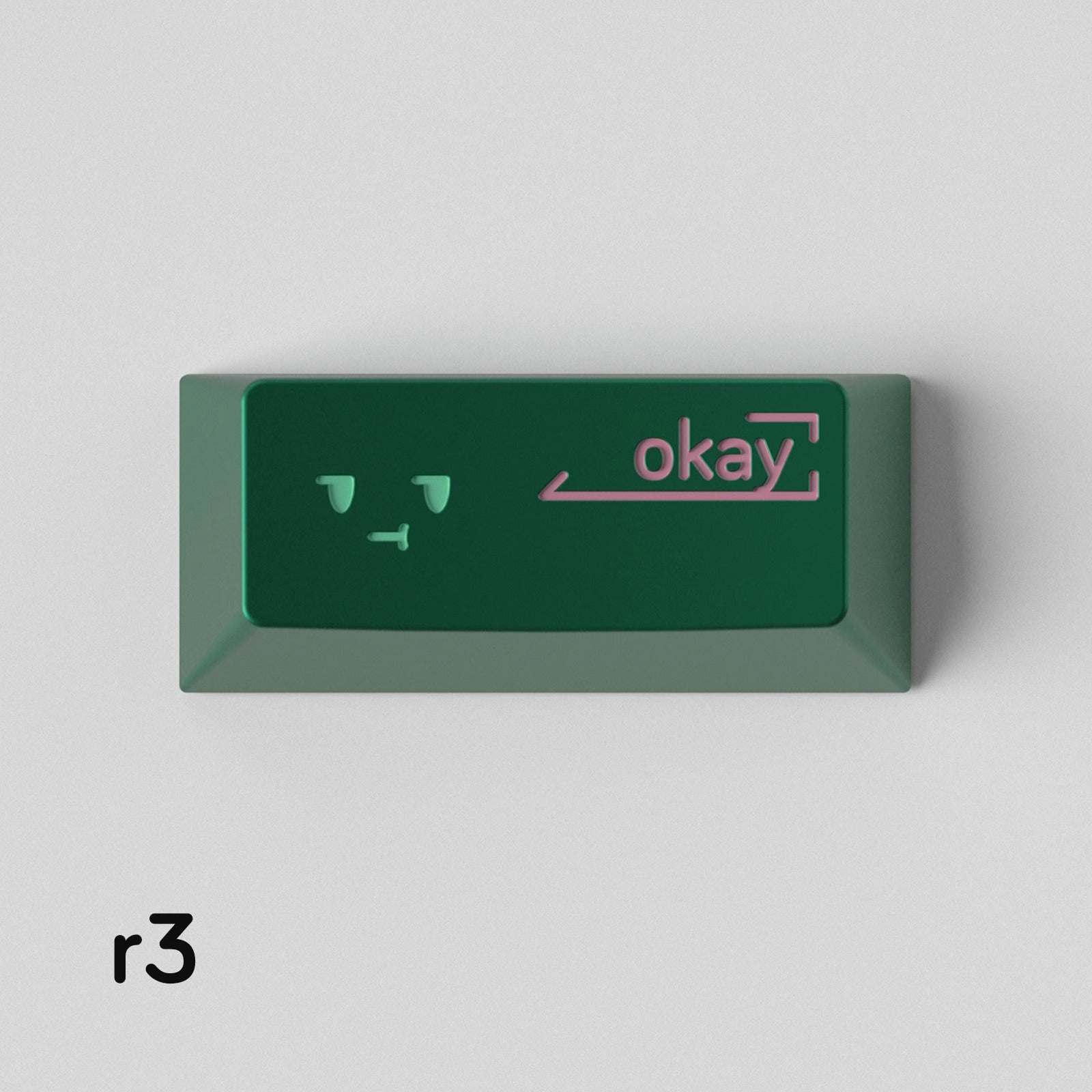 Simple smiley face expression personalized PC metal keycap smiley face customization mechanical keyboard customization keycap