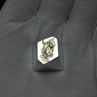 925 pure silver keycaps, irregular shapes, personalized keycaps, metal carved cultural and creative keycaps.