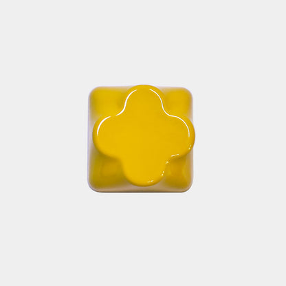 Metal personalized keycaps with plum blossom shaped aluminum alloy keycaps, metal baked paint, CNC machining, customized keycaps