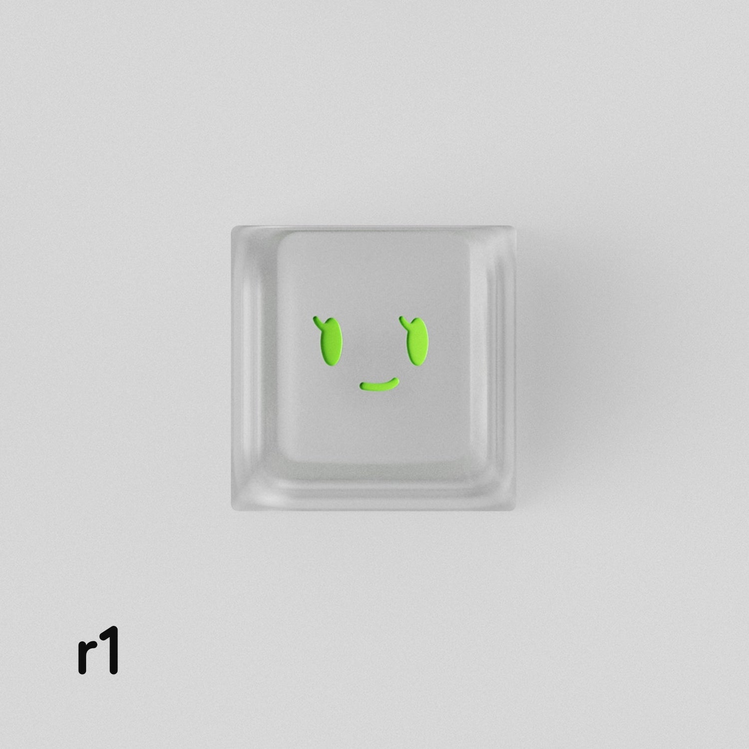 Simple smiley face expression personalized PC metal keycap smiley face customization mechanical keyboard customization keycap