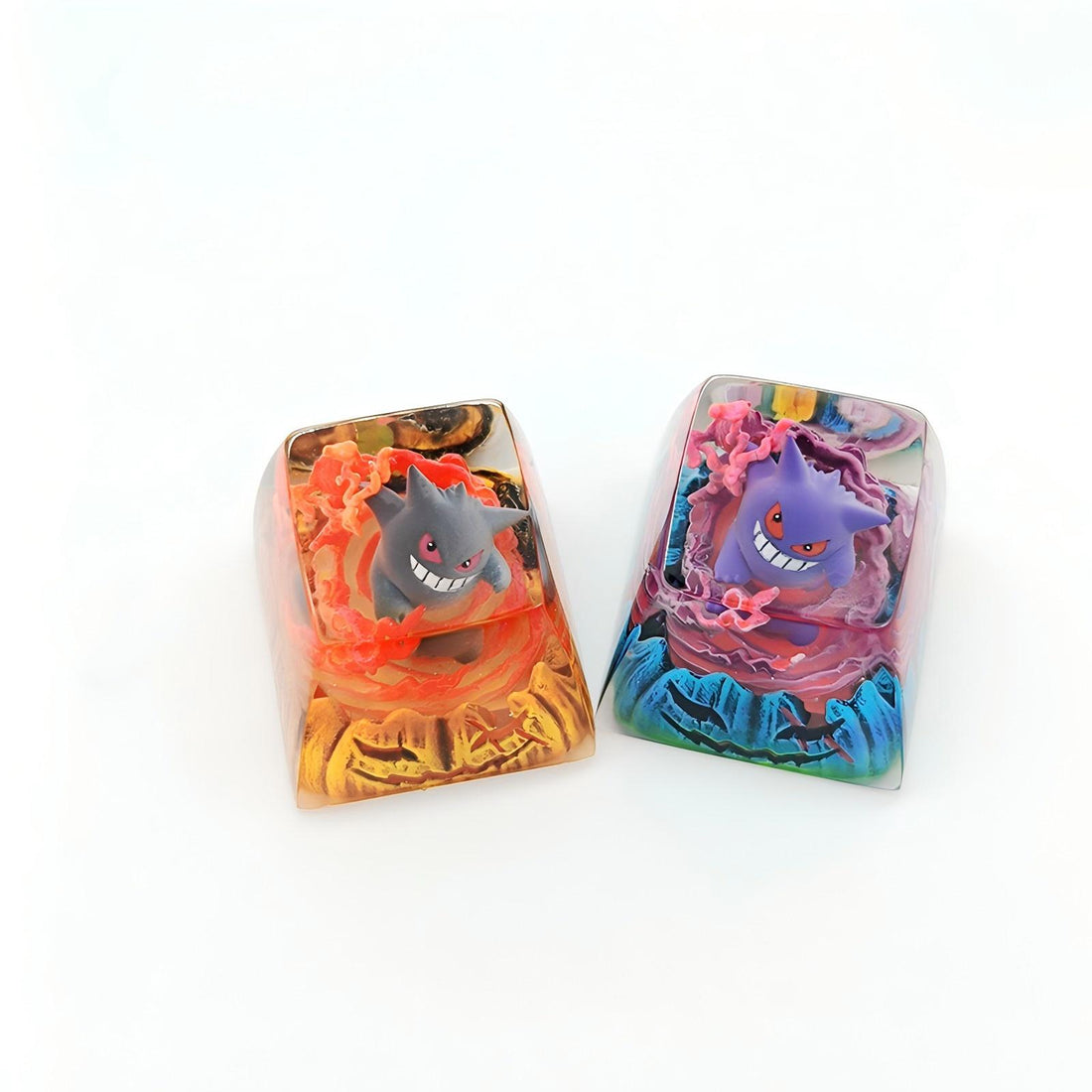 Pok é mon, gengar, resin droppers, personalized keycaps, artisankeycaps