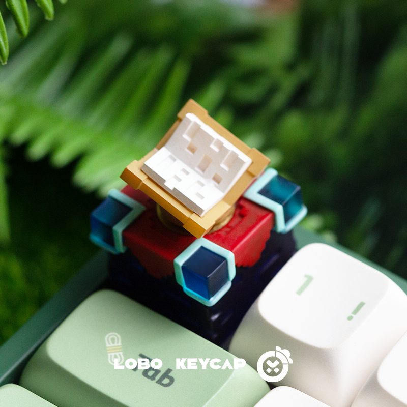 Minecraft Enchanting Table Transparent Resin Mechanical Keyboard Keycaps Single Personality Keycaps