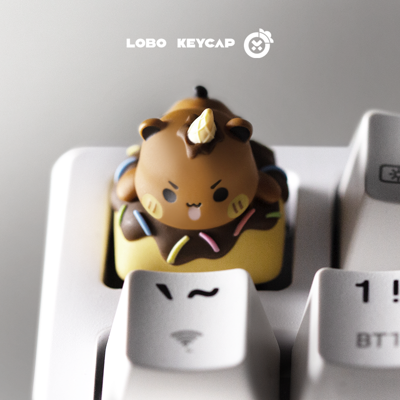 Cute panda, multi-color resin molded personalized keycaps, emoji cute image artisankeycaps