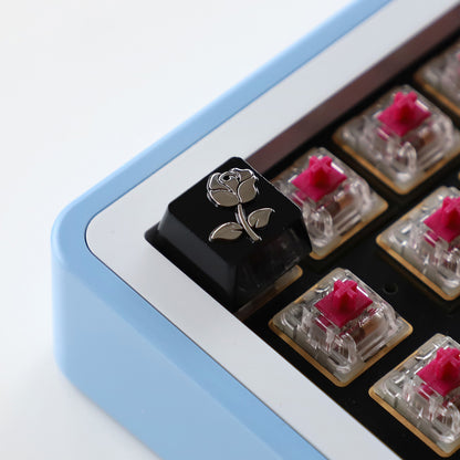 Love Letter Rose Metal Personalized Keycap Zinc Alloy, Metal Personalized Keycap, Minor Flaw Welfare
