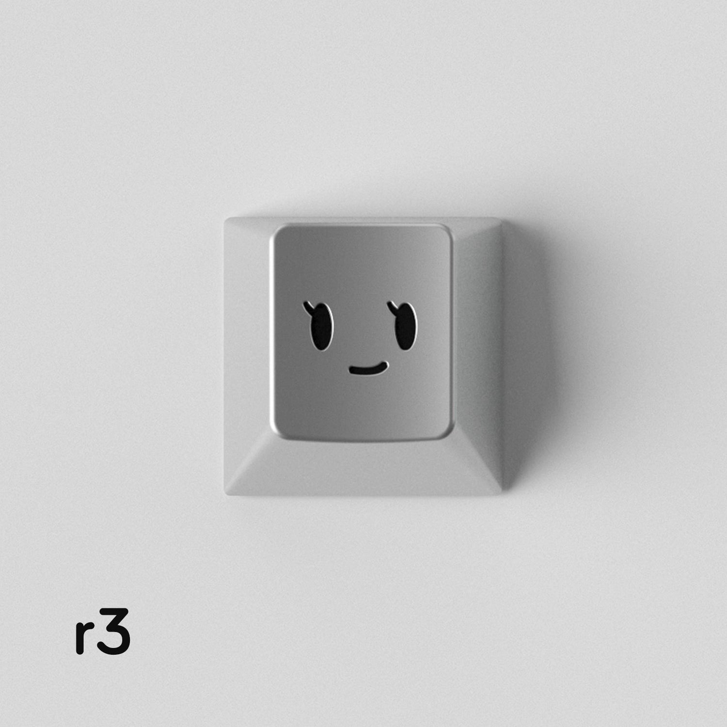 Simple smiley face expression personalized PC metal keycap smiley face customization mechanical keyboard customization keycap