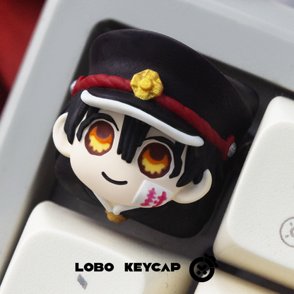 Toilet-bound Hanako-kun， Multi colored resin molded personalized keycaps, keyboard decorative keycaps