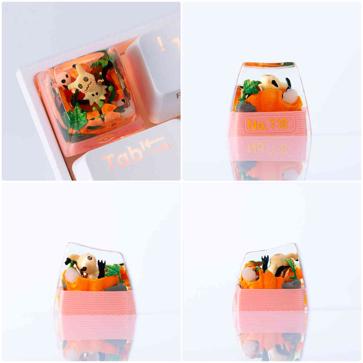 Pet Pok é mon Collection, Crystal Drops of Glue Material Artisankeycaps, Anime, Game, Culture, Creativity, Peripheral Decoration, Personalized Keycaps