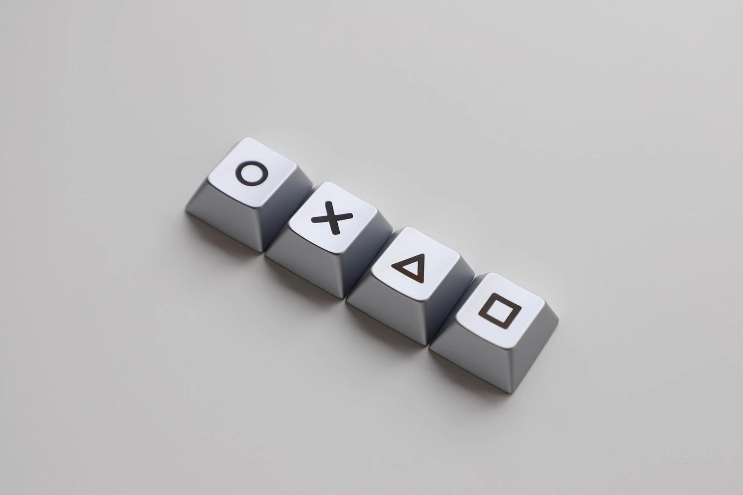 Metal minimalist pattern directional key set, zinc alloy personalized keycaps, mechanical keyboard decorative keycaps, artistic minimalist style keycaps