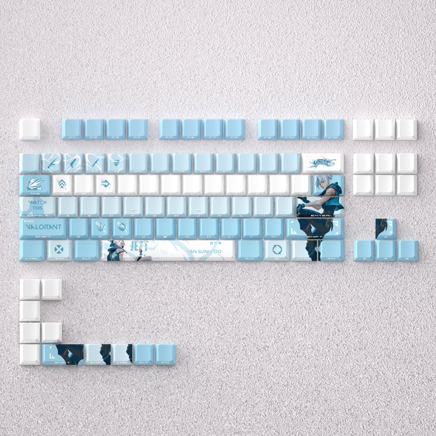 VALORANT Theme Keycap Series, Anime Game Creative Personalized Keycap Set PBT Material Original Factory Height Sublimation