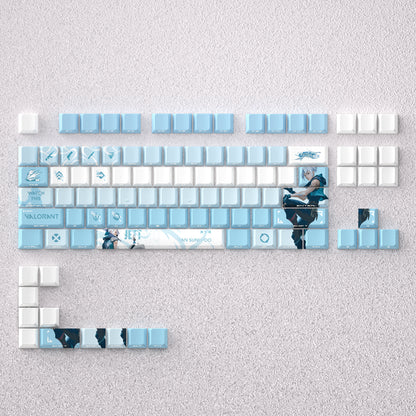 VALORANT Theme Keycap Series, Anime Game Creative Personalized Keycap Set PBT Material Original Factory Height Sublimation
