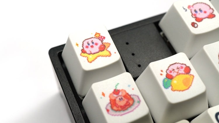 Star Kirby, Heat Sublimation Personalized Pattern 1U, PTB Material Personalized Decorative Keycap Set