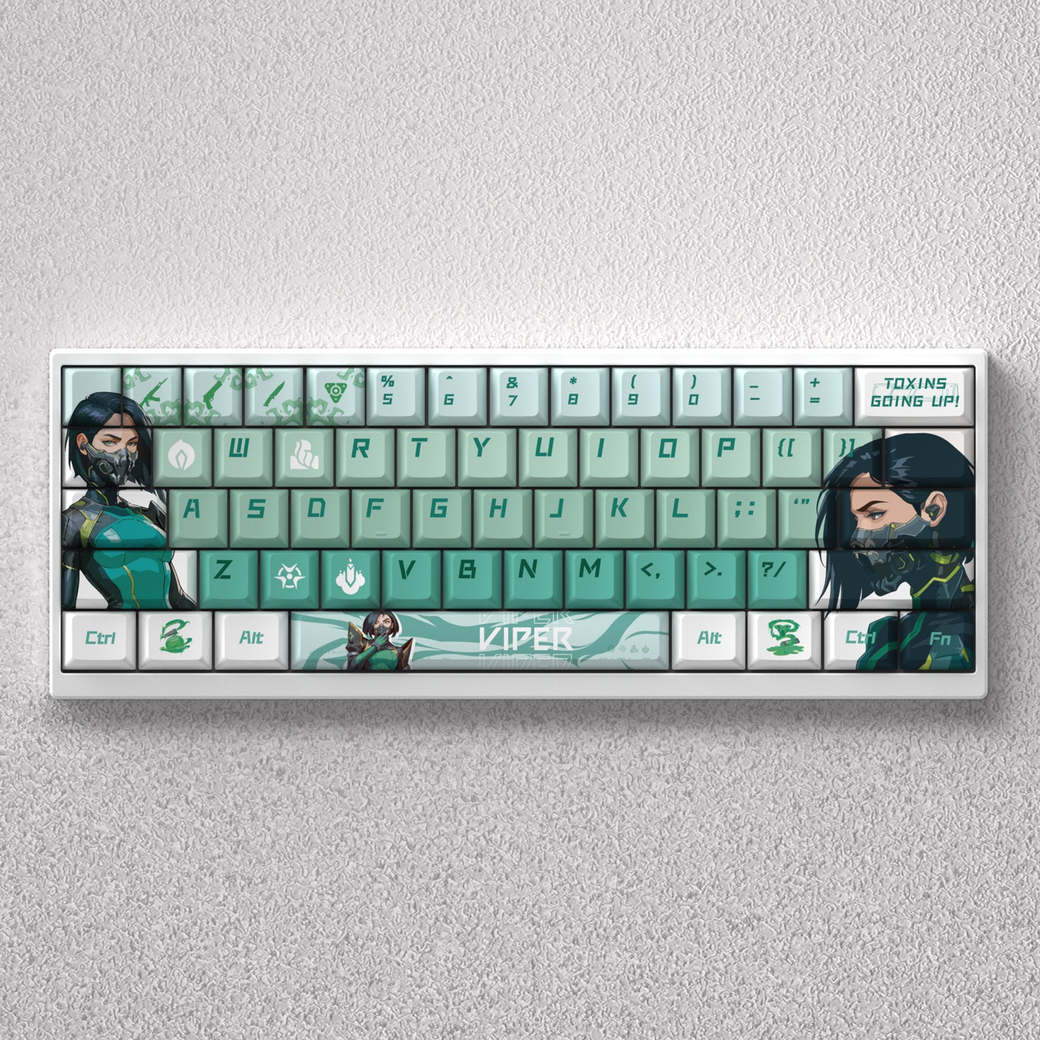 VALORANT Theme Keycap Series, Anime Game Creative Personalized Keycap Set PBT Material Original Factory Height Sublimation