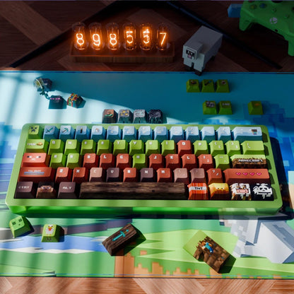 Minecraft pixel style design mechanical keyboard keycaps factory height