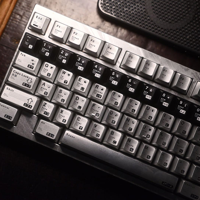 Parameterized aluminum alloy CNC keycap set, metal personalized keycap original factory height set