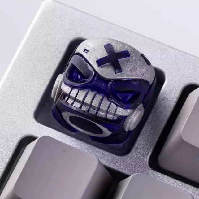 Science Madman MR C keycaps, personalized keycaps, transparent eyes, multi-color resin molding, artisankeycaps