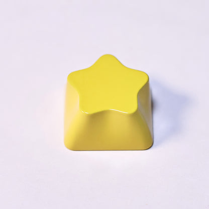 Original Alien Personalized Keycaps Star Aluminum Alloy Keycaps Metal Paint CNC Processing Customized Mechanical Keyboard Keycaps