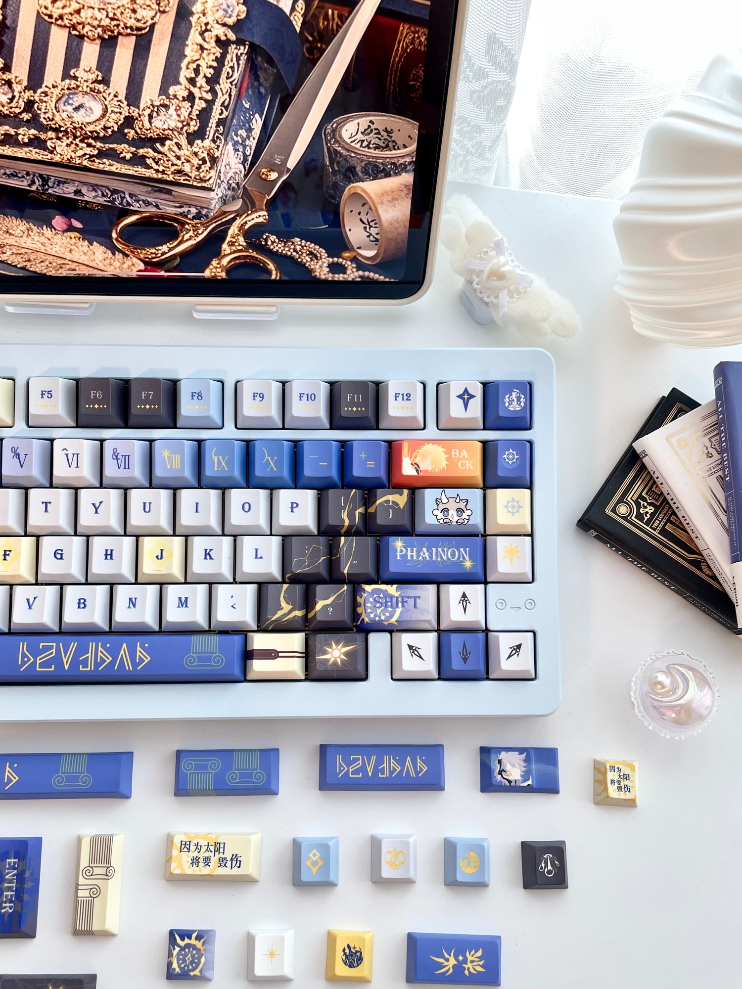Honkai Star Rail, Khaslana themed keycap PBT factory five sided heat sublimation customized keyboard game anime personalized keycap set