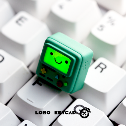 Adventure Time, BMO robot, multi-color resin personalized keycaps, anime and game co branded cultural and creative keycaps