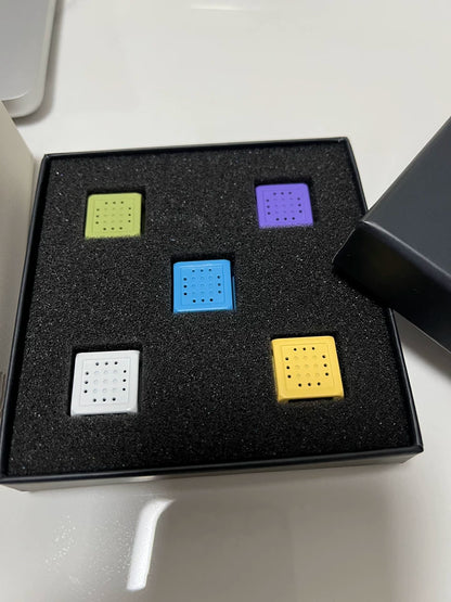 Small stool hollowed out metal personalized keycaps, customized mechanical keyboard, cultural and creative keycaps
