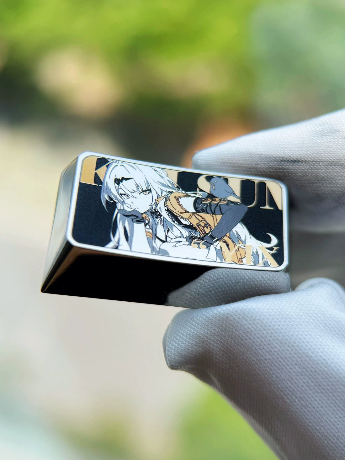 Zenless Zone Zero, Yixuan1.75U titanium alloy personalized keycaps, cultural and creative metal keycaps for anime and gaming peripherals