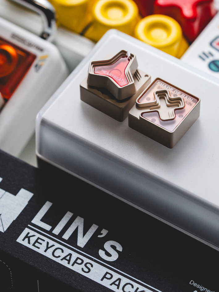 Reflection Rotating Keycaps, Aluminum Alloy Personalized Keycaps, Phase 2