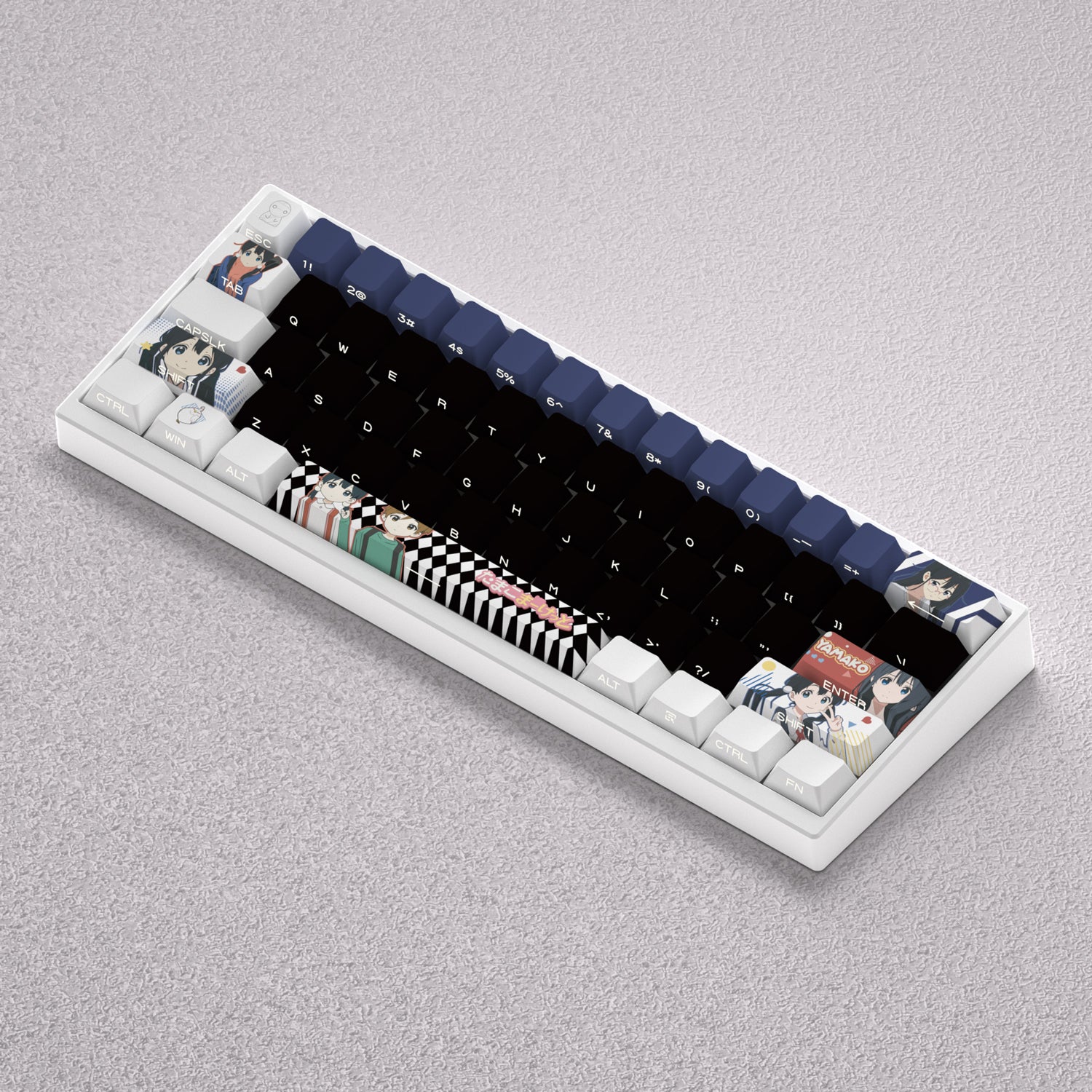 Tamako Market Theme, Kitashirakawa Tamako Anime Game Creative Personalized Keycap Set PBT Material Original Factory Height Sublimation Printing