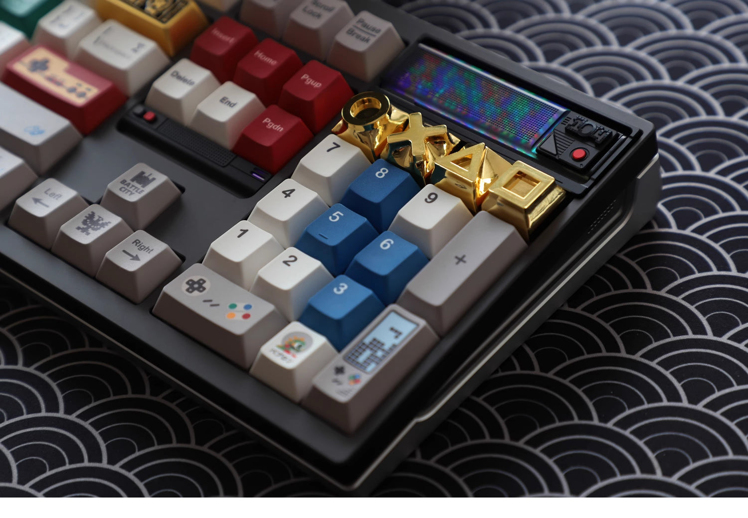 Metal keycaps, game console themed keycaps, mechanical keyboards, personalized keycaps, all metal game console keycaps, decorative keycaps